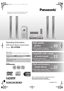 Bruksanvisning Panasonic SC-HT895 Hembiopaket