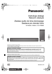 Manuál Panasonic SC-HTB885EG Domácí kino