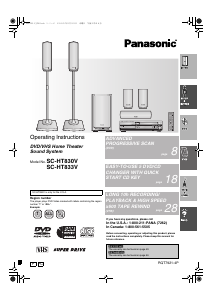Manual Panasonic SC-HT833V Home Theater System