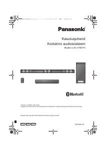 Kasutusjuhend Panasonic SC-HTB770 Kodukinosüsteem