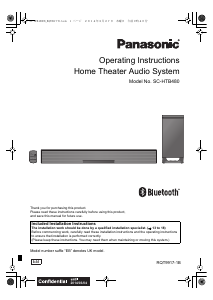 Manual Panasonic SC-HTB480EB Home Theater System