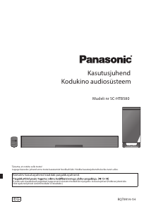 Kasutusjuhend Panasonic SC-HTB580EE Kodukinosüsteem