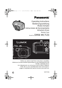 Bedienungsanleitung Panasonic DMW-MCTZ3E Lumix Unterwasserkameratasche