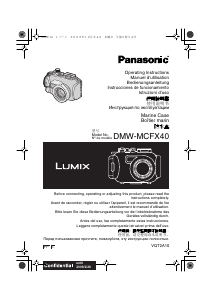 Handleiding Panasonic DMW-MCFX40 Lumix Onderwatercamerabehuizing