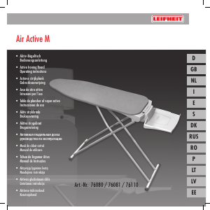 Manual de uso Leifheit 76081 Air Active M Tabla de planchar