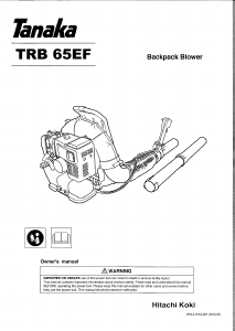 Manual Tanaka TRB 65EF Leaf Blower