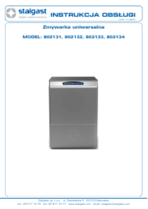Instrukcja Stalgast 802134 Zmywarka