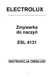 Instrukcja Electrolux ESL4131 Zmywarka