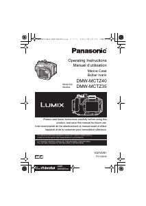 Mode d’emploi Panasonic DMW-MCTZ35E Lumix Étui pour appareil photo sous-marin