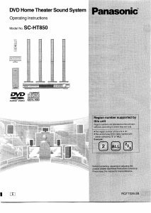 Manual Panasonic SC-HT850 Home Theater System
