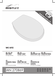 Manual Miomare IAN 270869 Toilet Seat