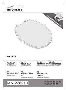 Manual Miomare IAN 278210 Toilet Seat