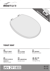 Manual Miomare IAN 291800 Toilet Seat