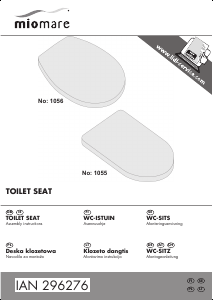 Manual Miomare IAN 296276 Toilet Seat