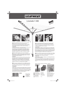 Manual Leifheit Linomatic V 400 Clothes Drying Rack