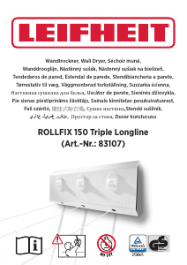 Rokasgrāmata Leifheit Rollfix 150 Drēbju žāvētājs