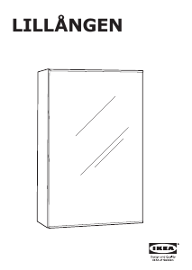 Manuál IKEA LILLANGEN (40x21x64) Zrcadlová skříňka