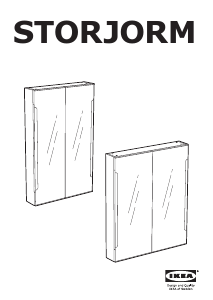 사용 설명서 이케아 STORJORM 거울 내각