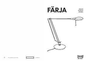 사용 설명서 이케아 FARJA 램프