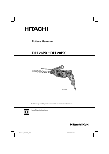 Manual Hitachi DH 26PX Rotary Hammer