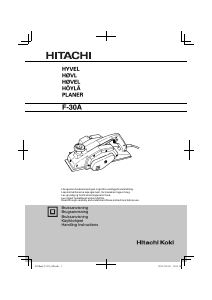 Bruksanvisning Hitachi F-30A Høvel