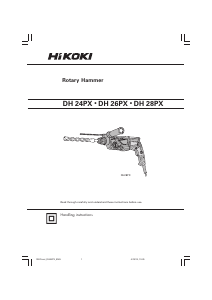 Manual Hikoki DH 24PX Rotary Hammer