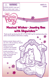 Manual Hasbro My Little Pony Musical Wishes Jewelry Box with Skywishes