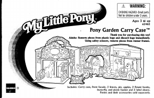 Manual Hasbro My Little Pony Pony Garden Carry Case