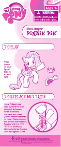 Manual Hasbro My Little Pony Shine Bright Pinkie Pie