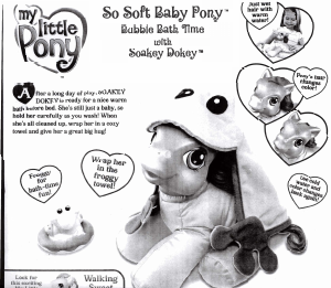 Handleiding Hasbro My Little Pony So Soft Baby Pony Bubble Bath Time with Soakey Dokey