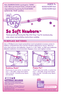 Manual Hasbro My Little Pony So Soft Newborn