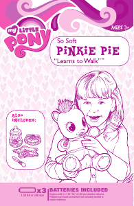 Handleiding Hasbro My Little Pony So Soft Pinkie Pie Learns to Walk