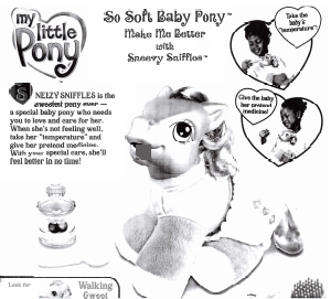 Manual Hasbro My Little Pony So Soft Pony Make Me Better with Sneezy Sniffles