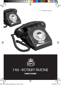 Bedienungsanleitung GPO 746 Rotary Telefon