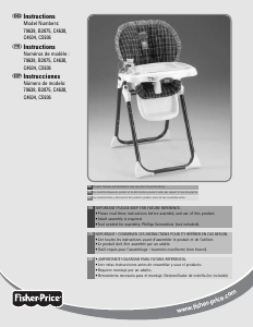 Manual de uso Fisher-Price 79638 Silla alta de bebé