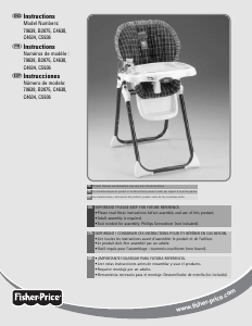 Mode d’emploi Fisher-Price C5936 Chaise haute bébé