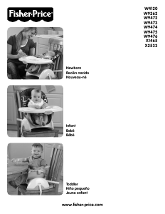 Manual de uso Fisher-Price W9473 Silla alta de bebé