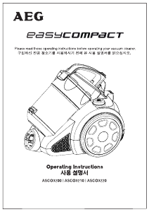 Manual AEG ASCO3220 EasyCompact Vacuum Cleaner