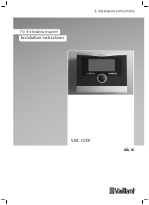 Manual Vaillant VRC 470f Thermostat