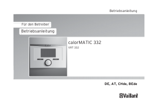 Bedienungsanleitung Vaillant calorMATIC 332 Thermostat