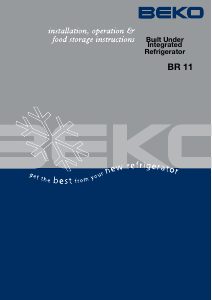 Bruksanvisning BEKO BR 11 Kylskåp