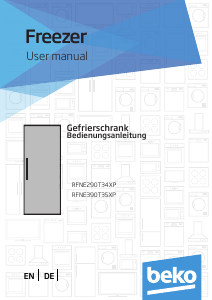 Bedienungsanleitung BEKO RFNE290T34XP Gefrierschrank