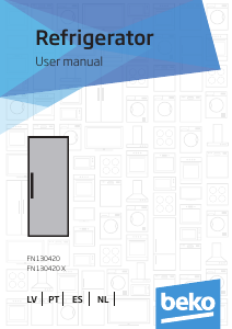 Manual BEKO FN 130420 Congelador