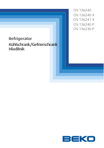 Manual BEKO CN136241X Fridge-Freezer