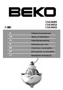 Handleiding BEKO CSA34010 Koel-vries combinatie
