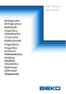 Instrukcja BEKO GNE114613X Lodówko-zamrażarka