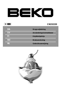 Handleiding BEKO CN232220X Koel-vries combinatie
