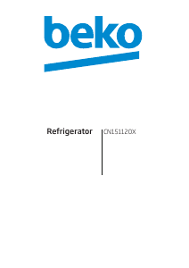 Manual BEKO CN151120X Fridge-Freezer