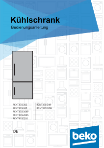 Bedienungsanleitung BEKO RCNT375I20ZS Kühl-gefrierkombination