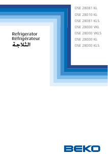 Handleiding BEKO DSE28081KLS Koel-vries combinatie